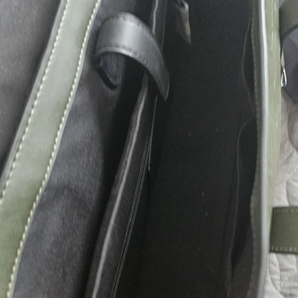 Coach Green Leather Men's Bag